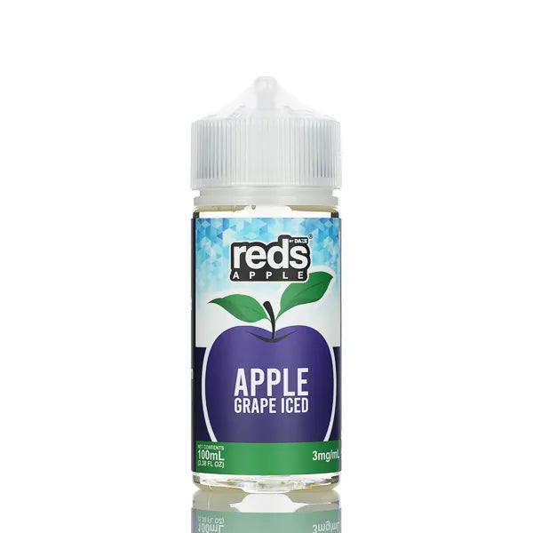 7 Daze - Reds Apple ICED eJuice Grape - 100ml - Black Coral